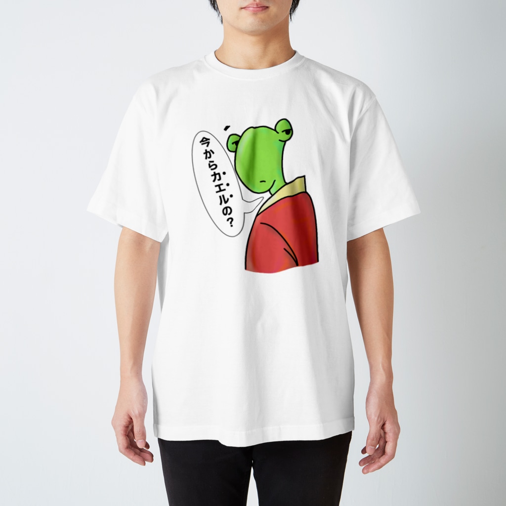 PY Kobo Pat's WorksのGOING HOME FROGBERT Regular Fit T-Shirt
