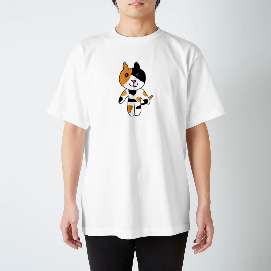 3keranjero0706のねこ、立つ。 スタンダードTシャツ