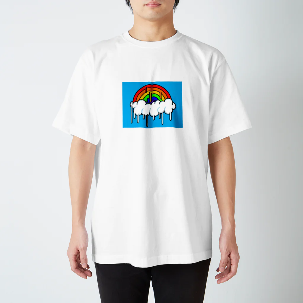 ommi worldの虹と雲と空 スタンダードTシャツ