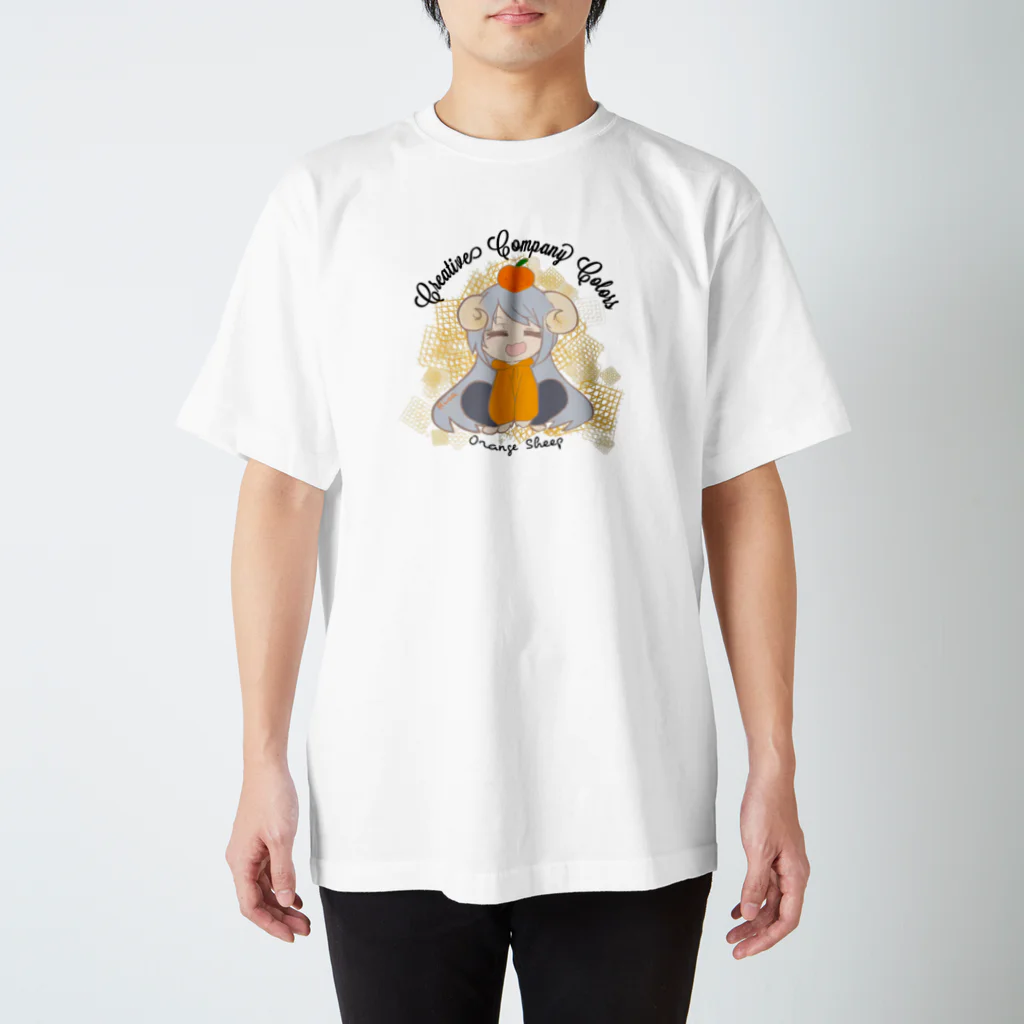 CCC STORES出張所の【ひつじのりさ】Tシャツ design by 山内里紗 Regular Fit T-Shirt