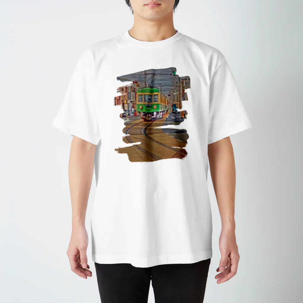 湘南・茅ケ崎　Kuwatayaの江ノ電2 スタンダードTシャツ