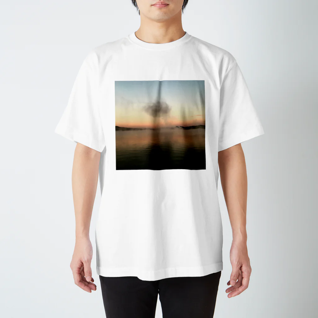 umulの夕暮れの湖面 スタンダードTシャツ