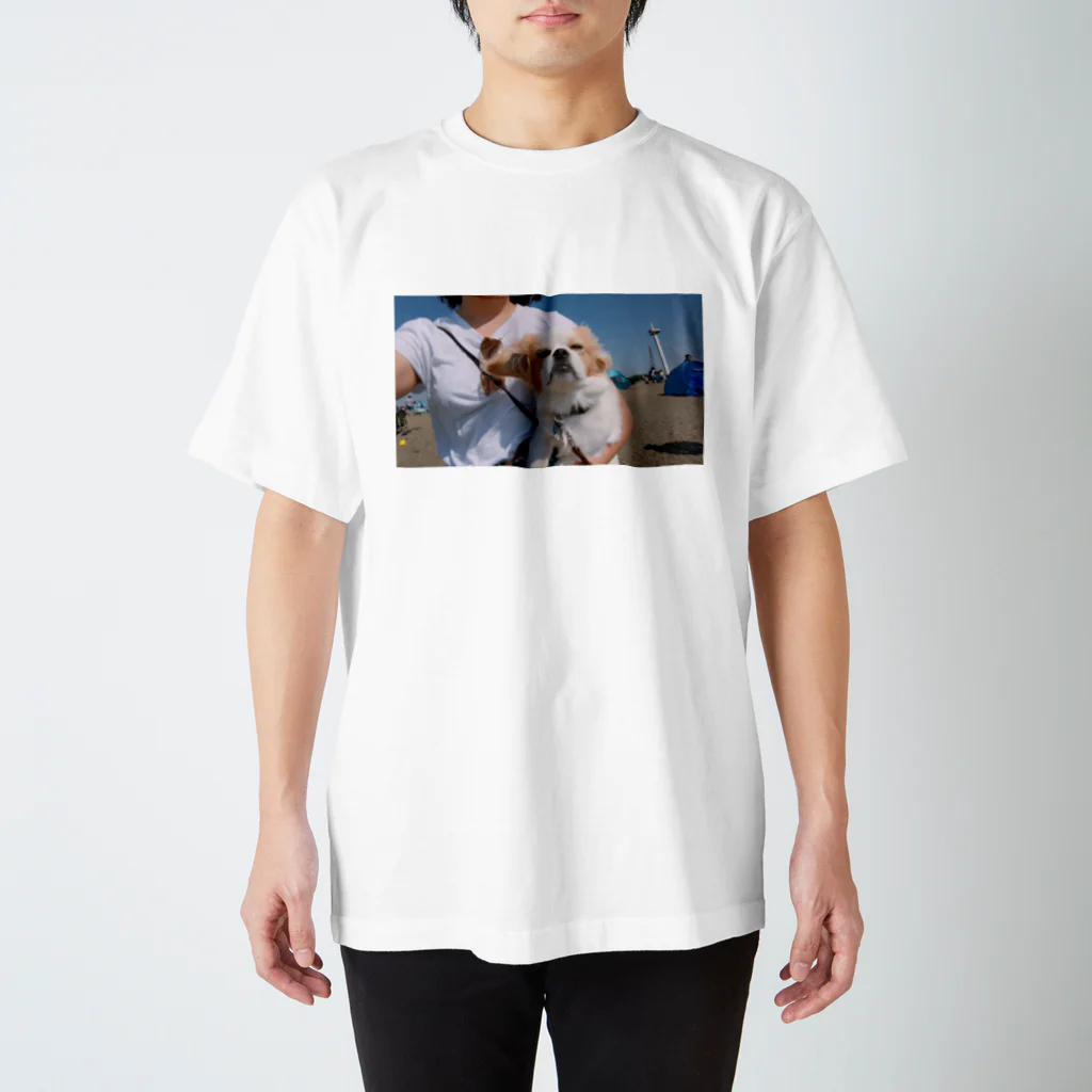 アゴがちょっと出ちゃってる犬『きなこ』のアゴきなこ君 Regular Fit T-Shirt