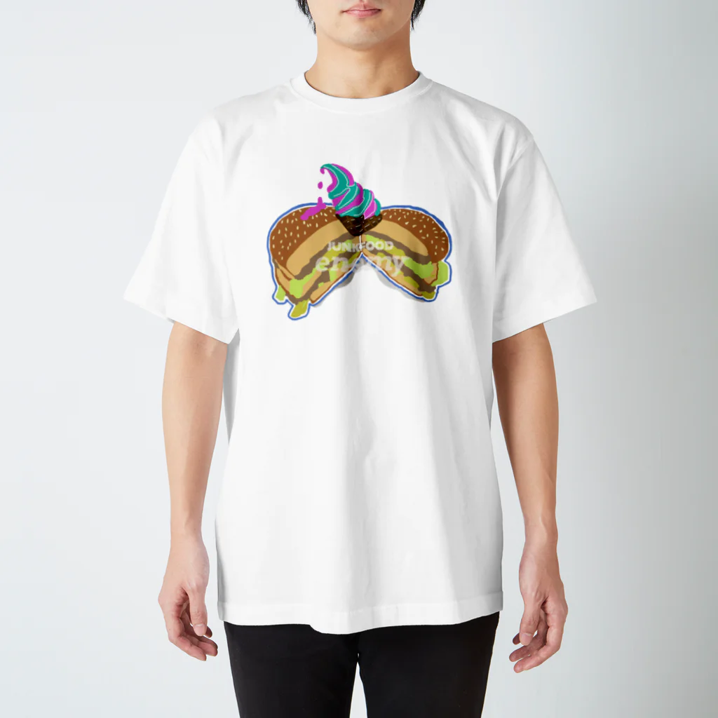 enemy07のJUNK FOOD🍔🍦 スタンダードTシャツ