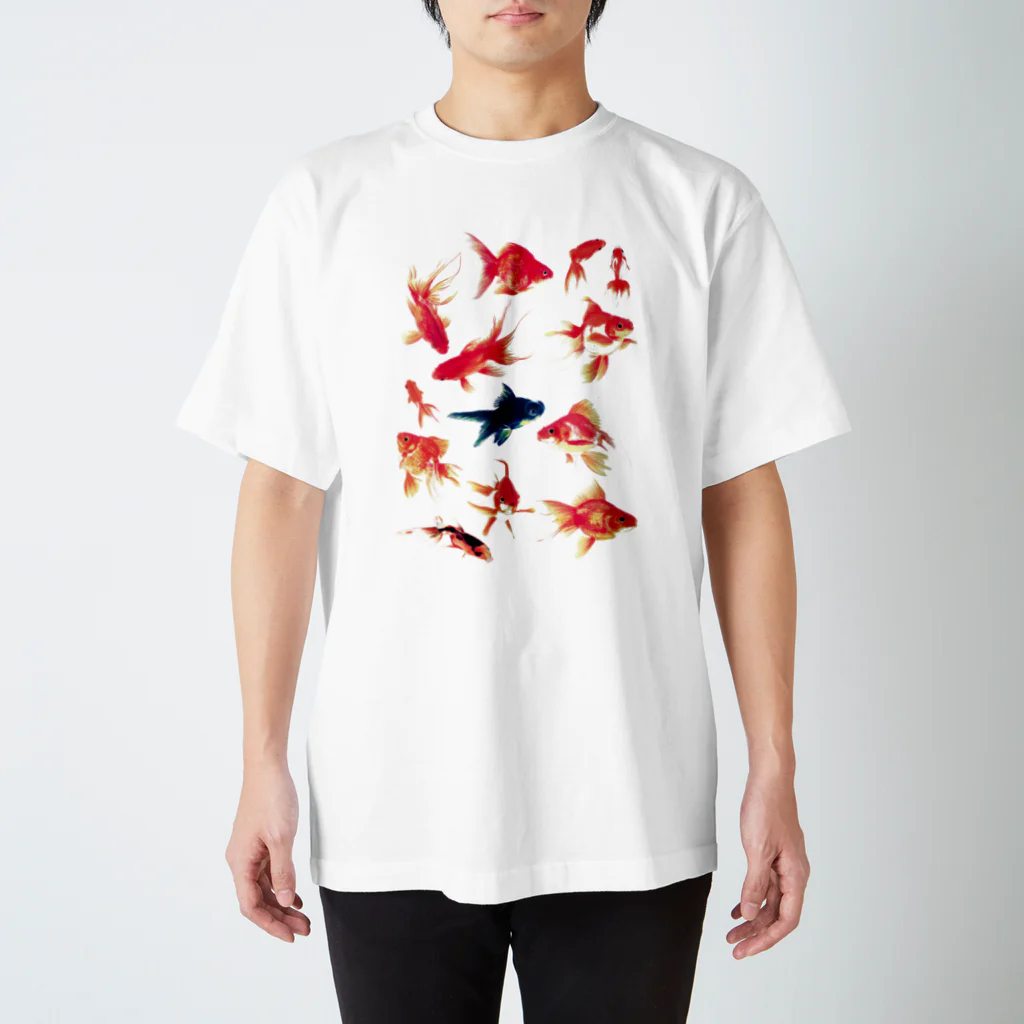 KAERUCAFE SHOPの金魚 スタンダードTシャツ