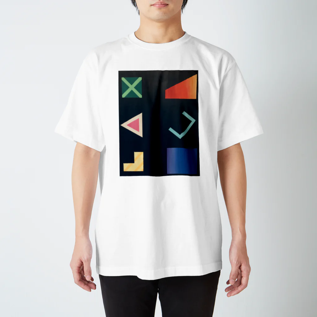 Futsutsuka_Monoの□ △ × Regular Fit T-Shirt