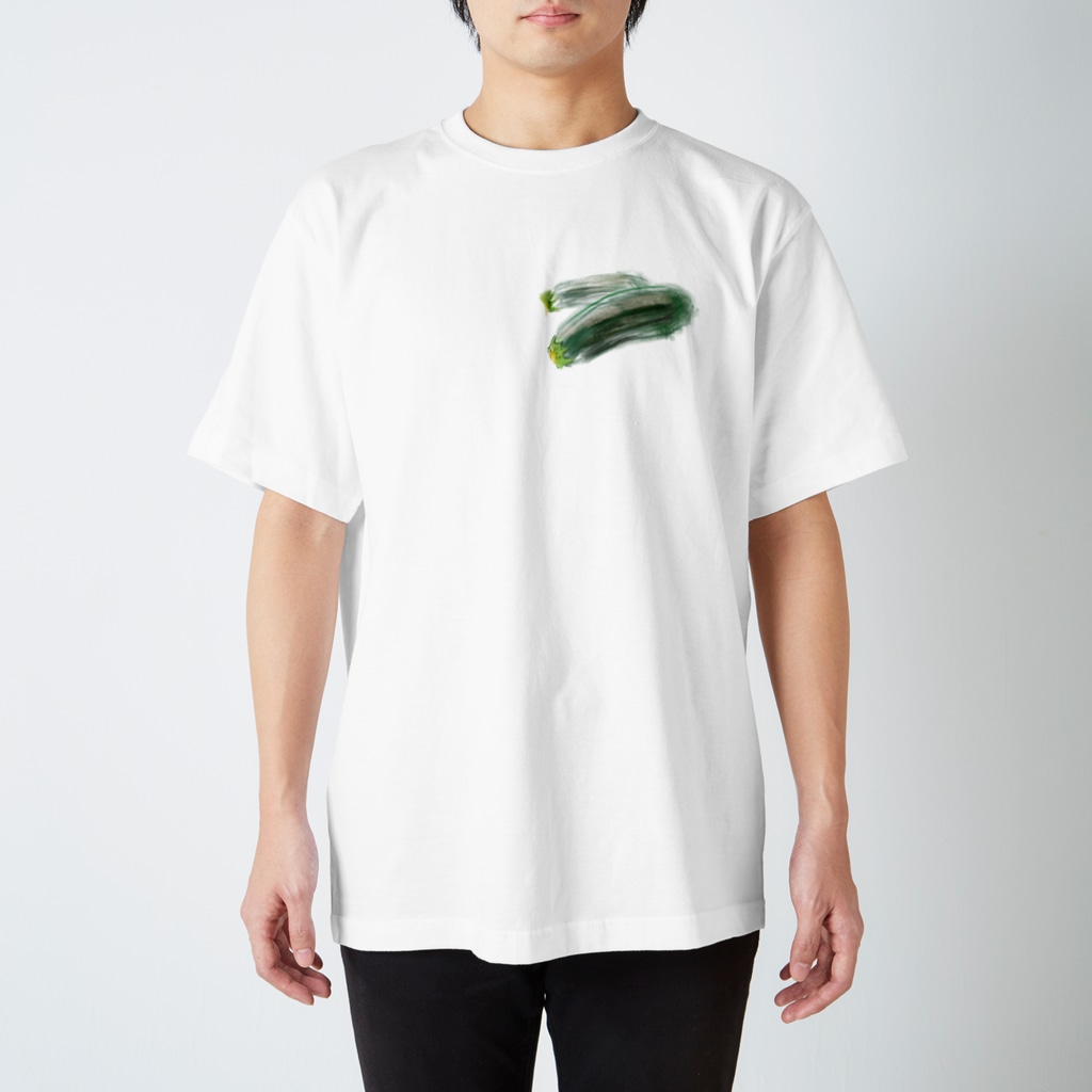 akane_art（茜音工房）のベジタブルT（ズッキーニ） Regular Fit T-Shirt
