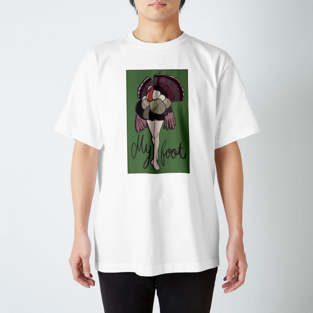 prunelleの七面鳥と足 スタンダードTシャツ