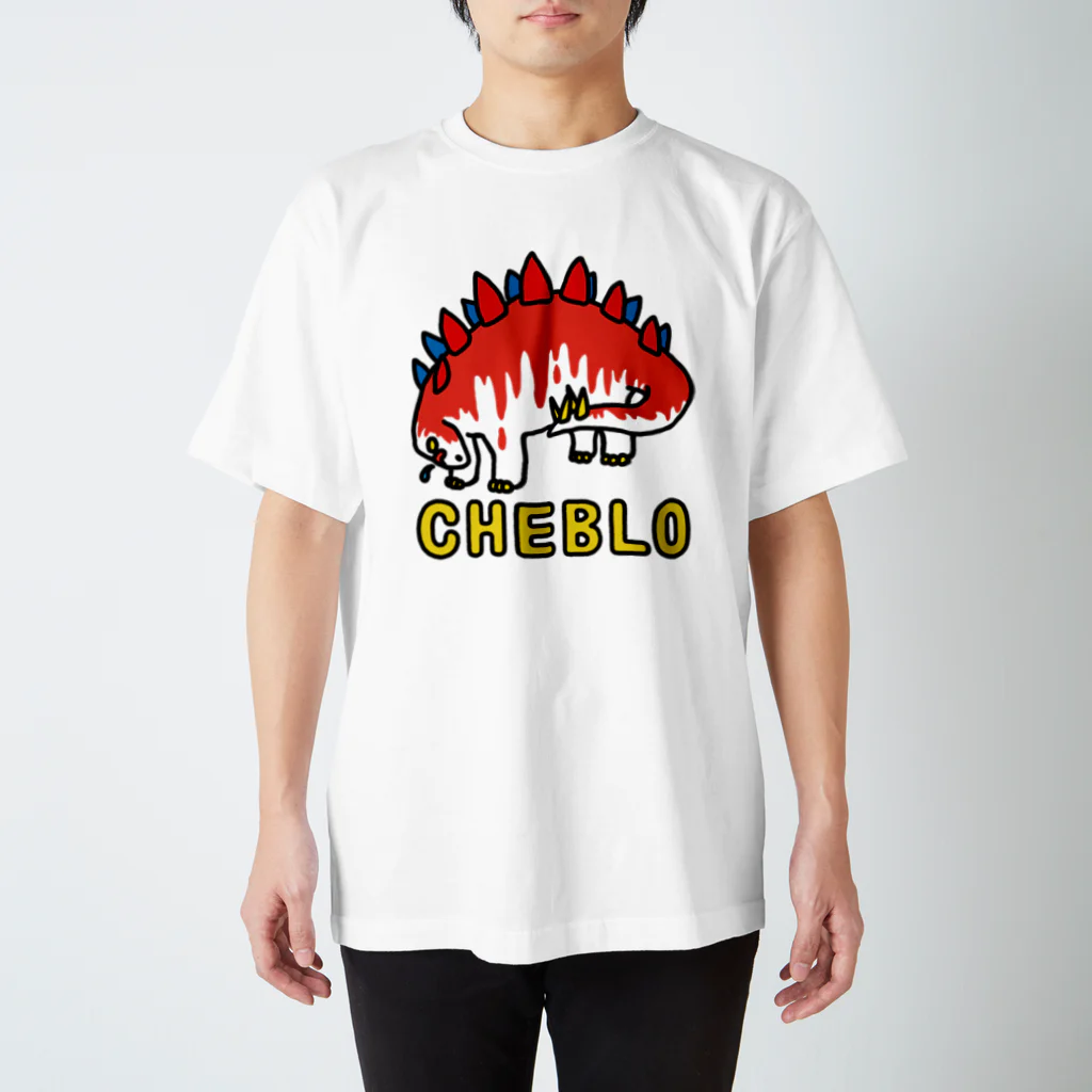 CHEBLOのザウリ赤白 スタンダードTシャツ