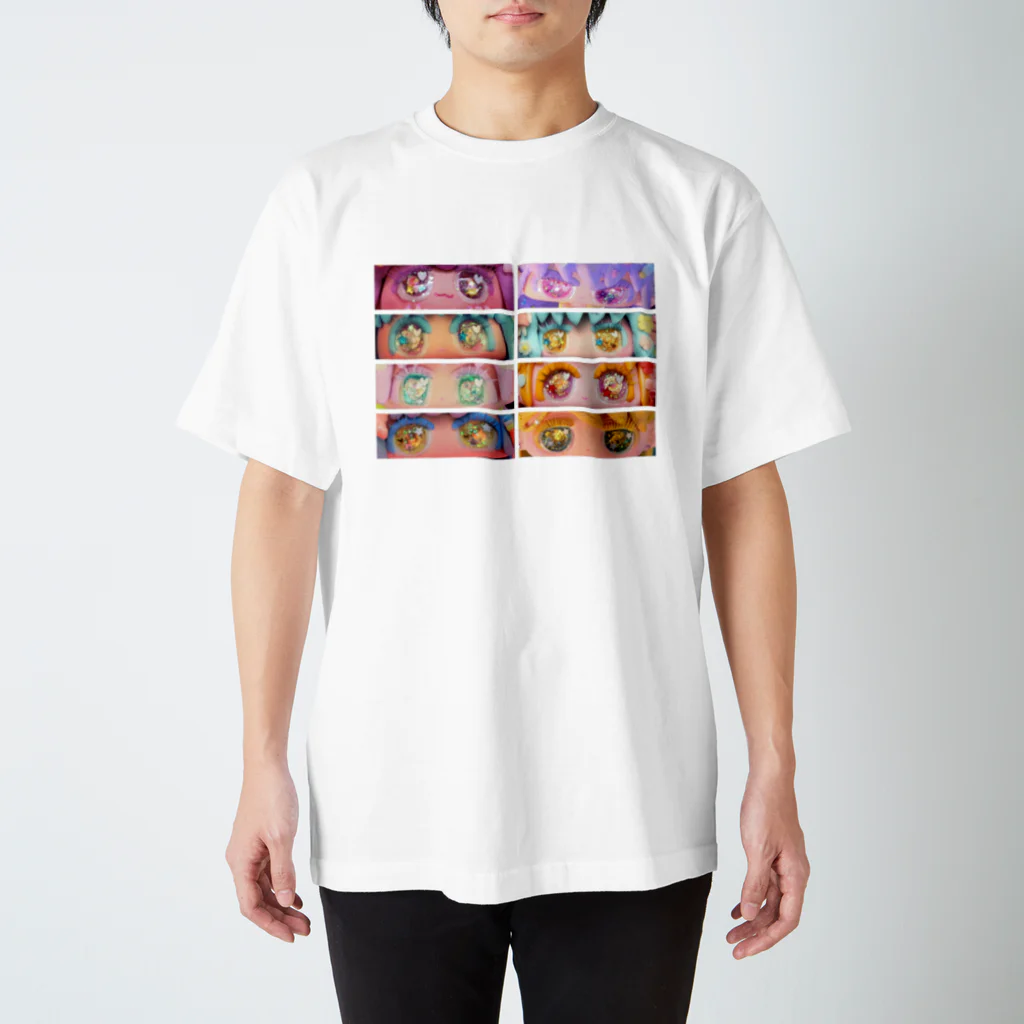 WORLD OF GIRLSの瞳いろいろTシャツ。 スタンダードTシャツ