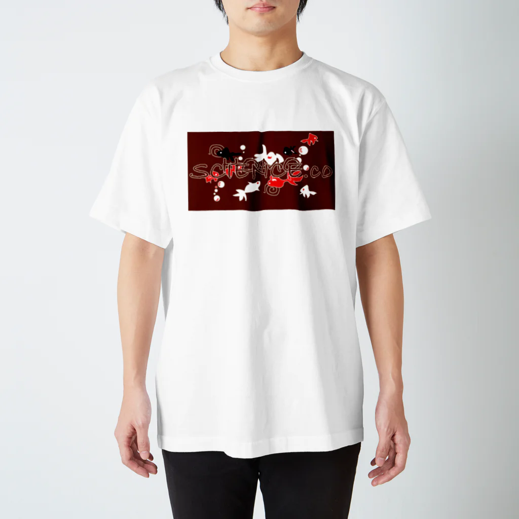 あさしんのHomoScience 金魚（kingyo) crew T スタンダードTシャツ