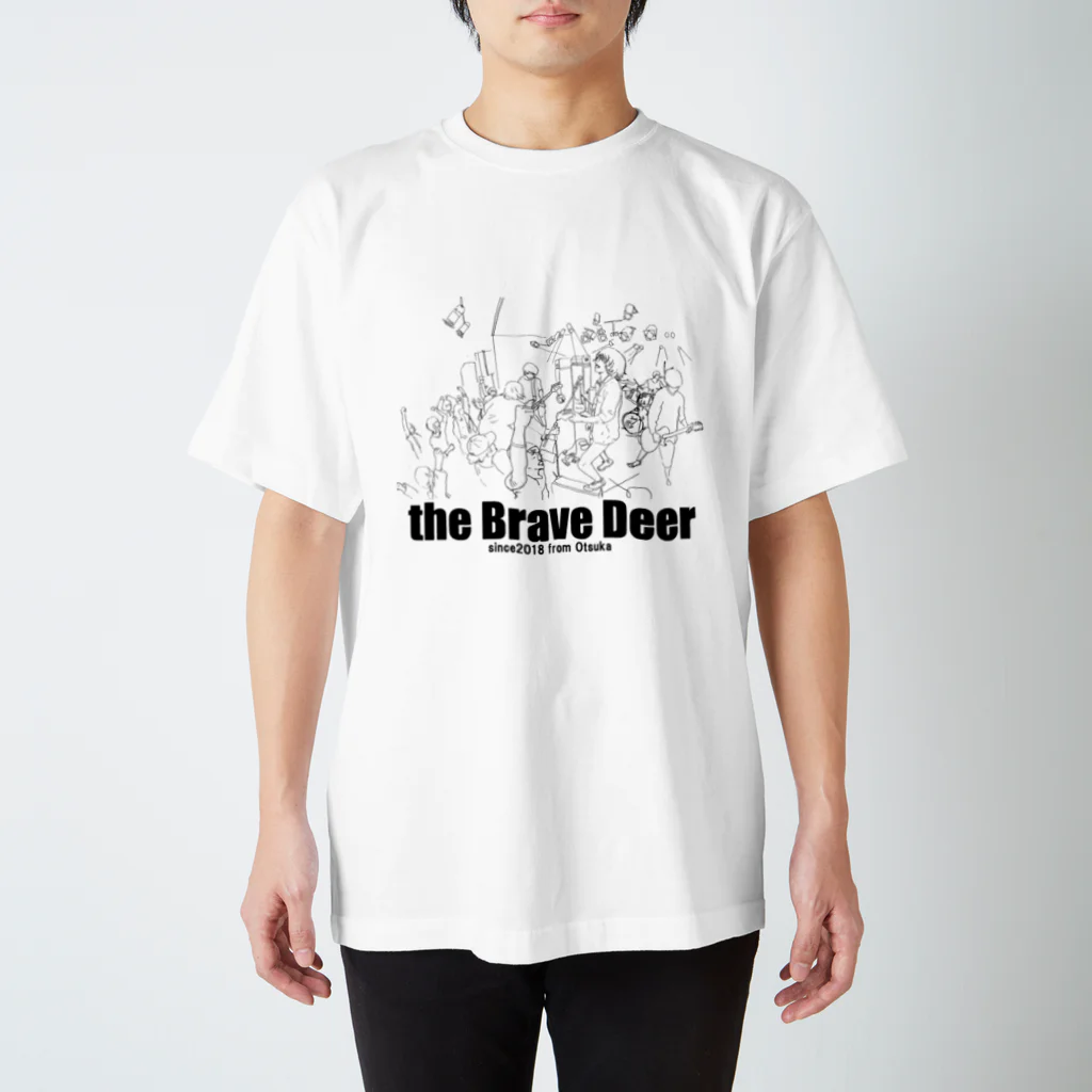 the Brave Deerのthe Brave Deer シンガロング スタンダードTシャツ