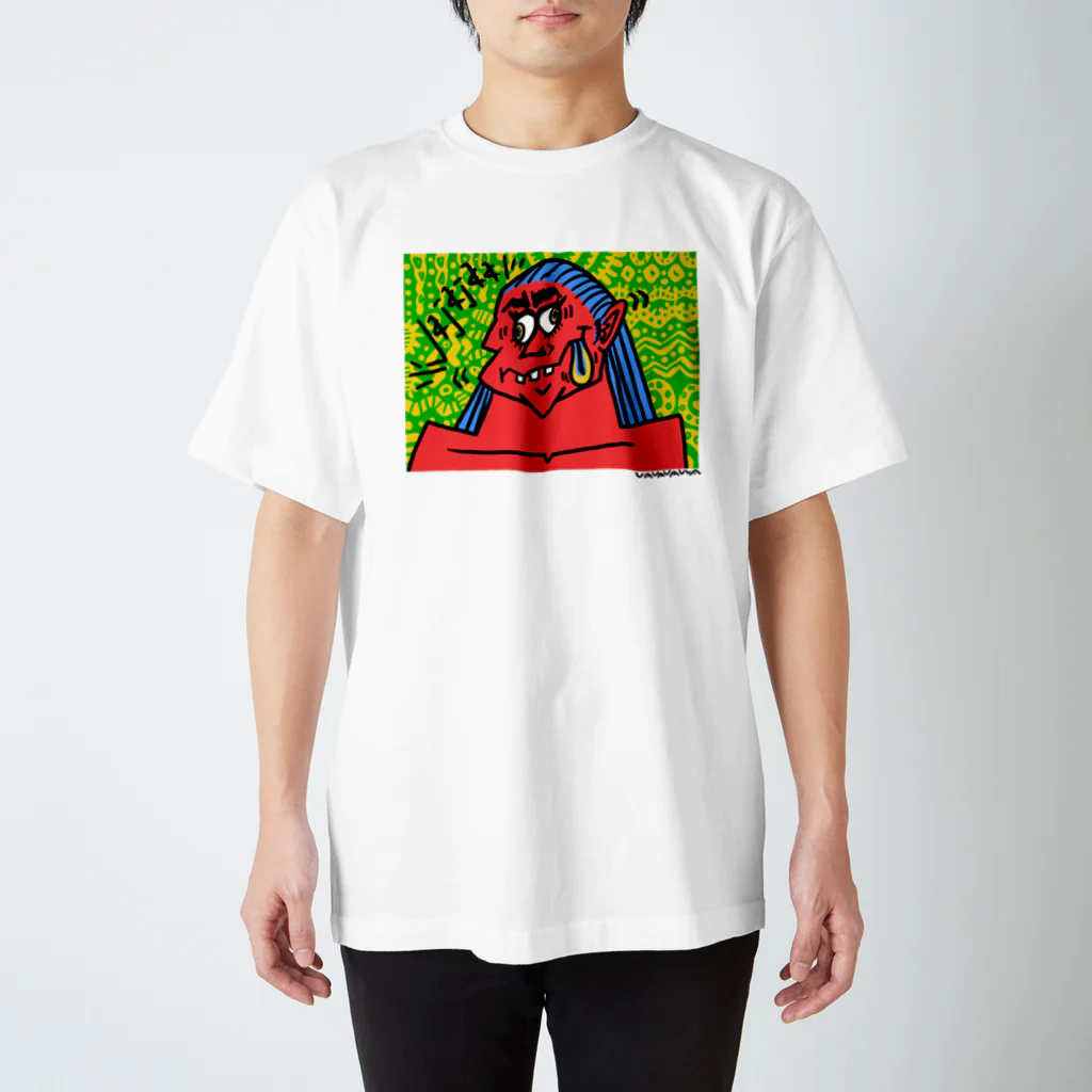 🌎🍣御寿司之國之人呉福展🍣🌎の赤鬼子さん スタンダードTシャツ