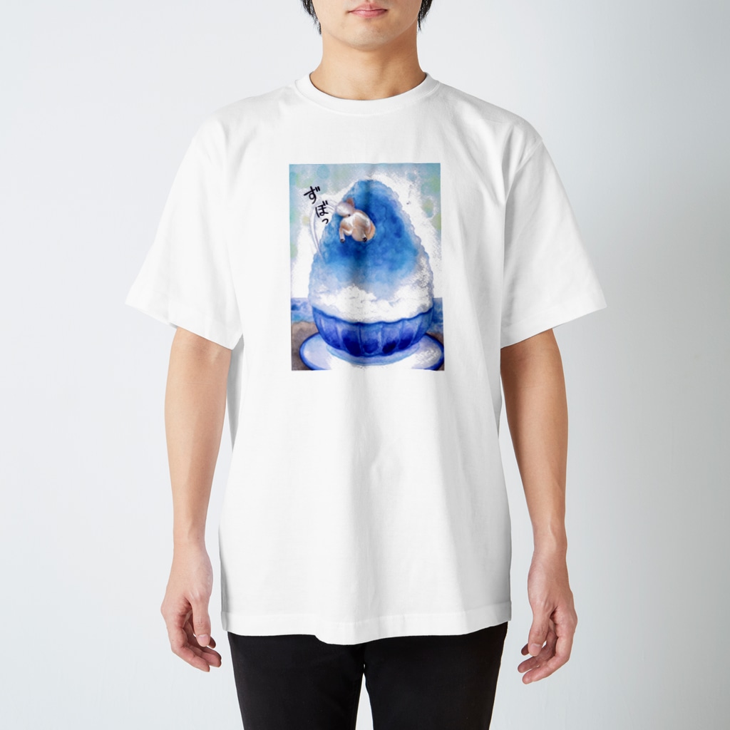 wankorosobaのかき氷（ブルーハワイ） Regular Fit T-Shirt