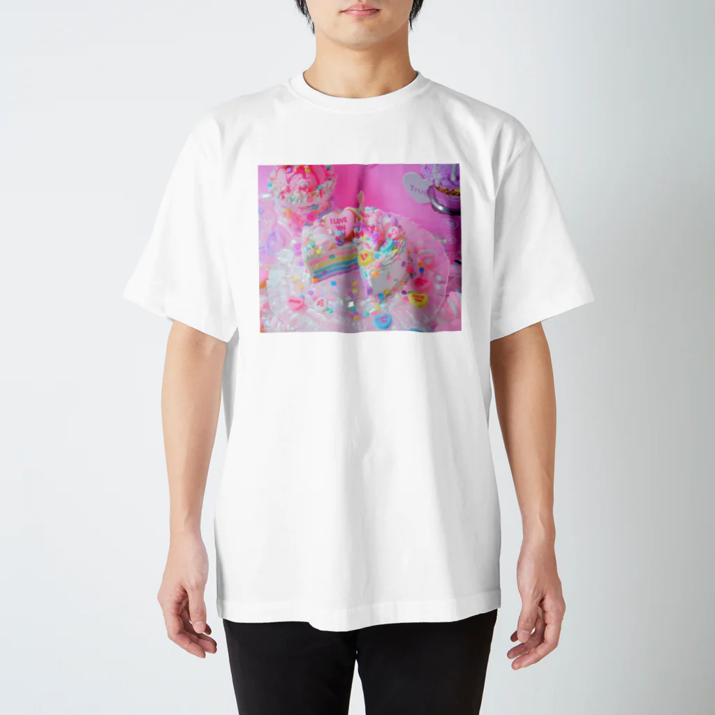 fancy fake sweets Marianne☆のユニコーンレインボーケーキ🌈 スタンダードTシャツ