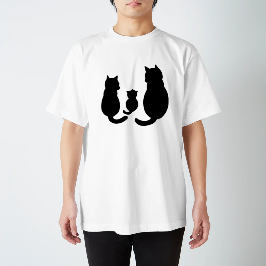 kuronyansuzuの黒猫親子 Regular Fit T-Shirt