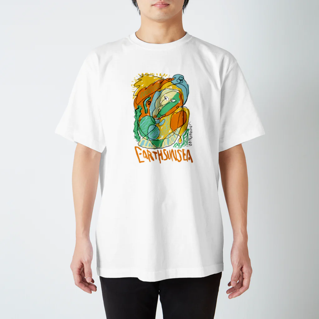 🌎🍣御寿司之國之人呉福展🍣🌎のHOPE EARTHSUNSEA スタンダードTシャツ