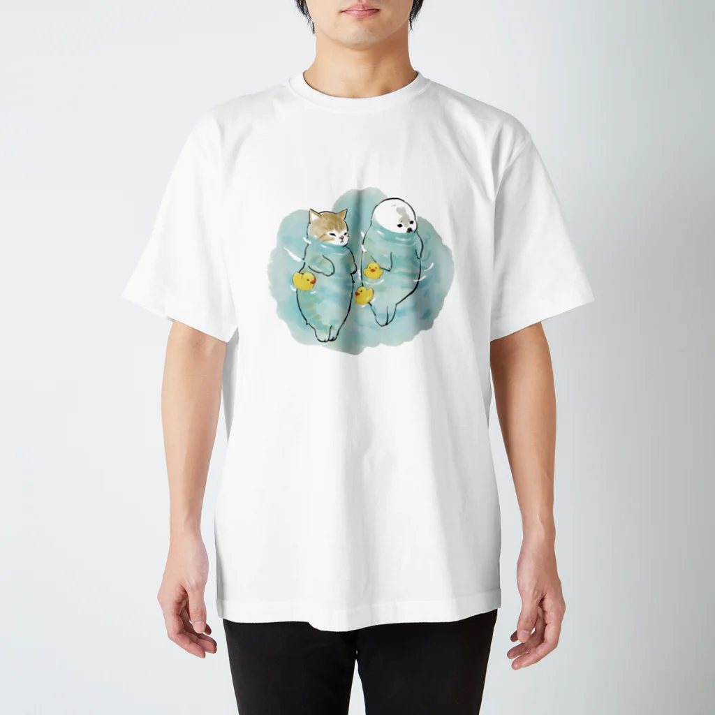 mofusandの海とにゃんこ スタンダードTシャツ