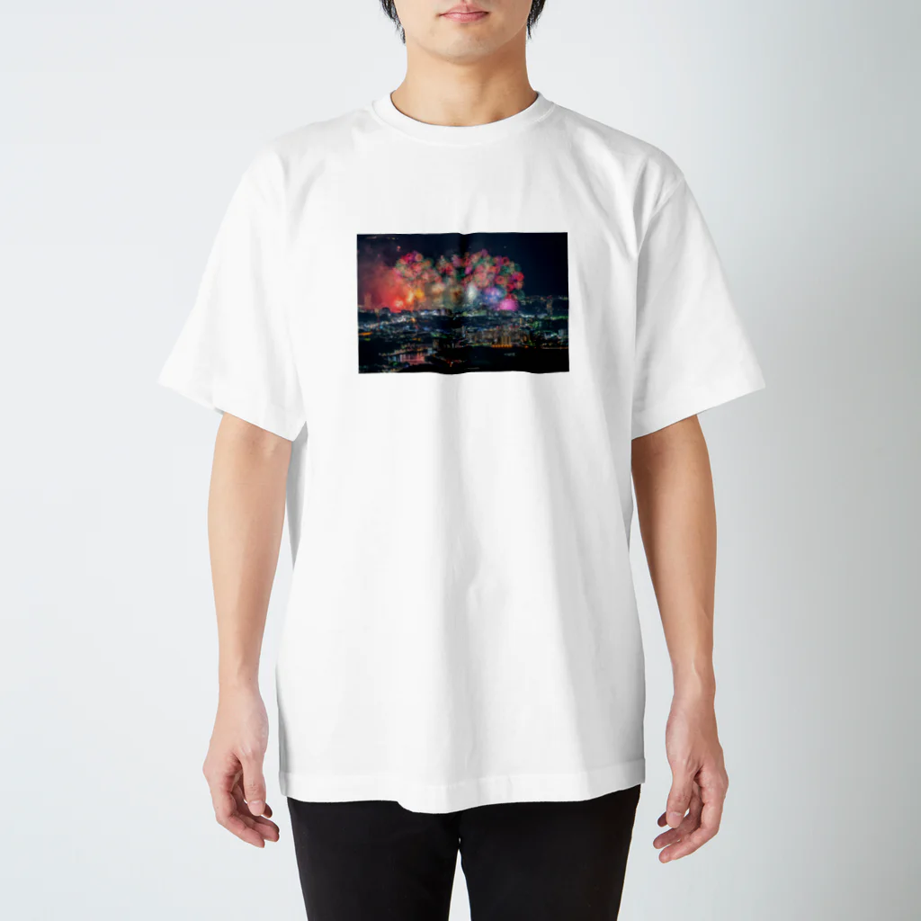 小山田大成の花火メイン Regular Fit T-Shirt
