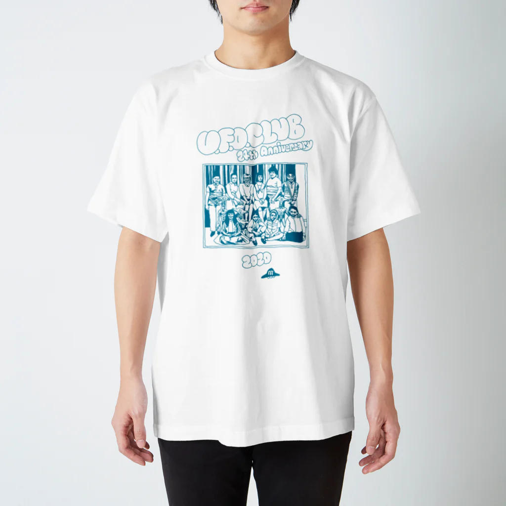 東高円寺U.F.O.CLUB webshopのU.F.O.CLUB復刻シリーズ【24th Anniversary ターコイズブループリント ver.】 スタンダードTシャツ