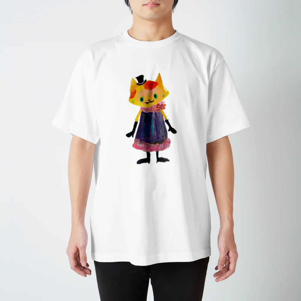 COULEUR PECOE（クルールペコ）のねこびとさん（アリア） スタンダードTシャツ