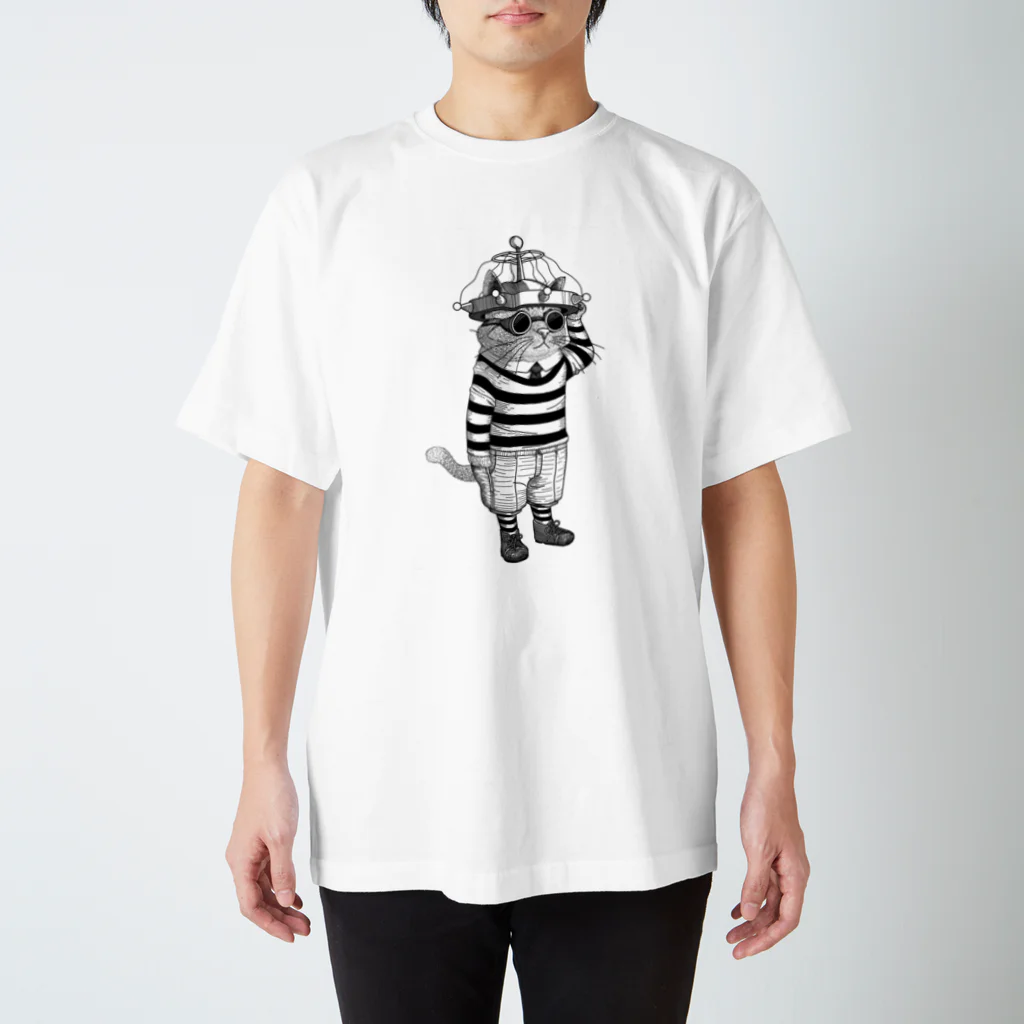 llotollのＥＳＰハットをかぶった猫 Regular Fit T-Shirt