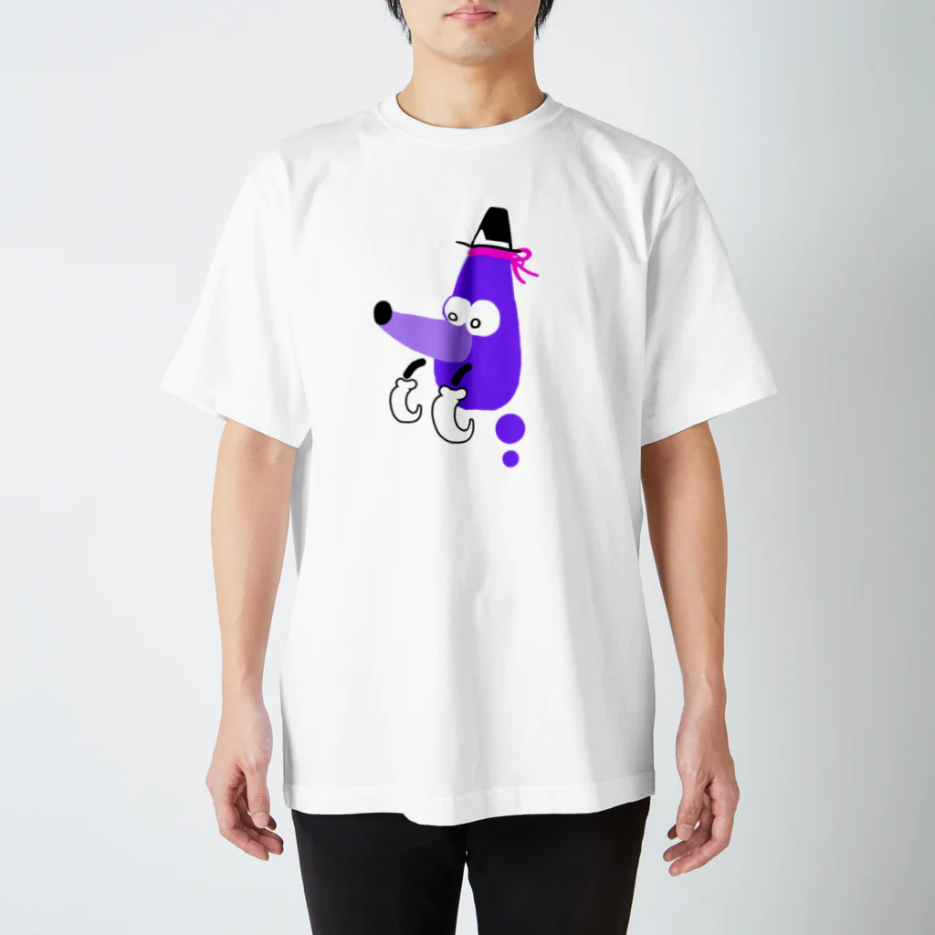 pesty_pupil designsのさまようもぐら２段くん 夜 Regular Fit T-Shirt