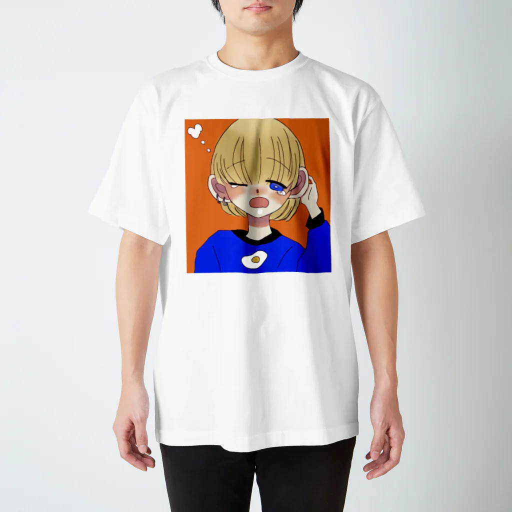 めるのいらすとのねむそうなこ。 スタンダードTシャツ