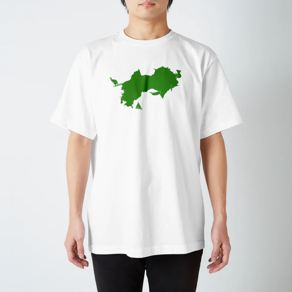 ヨコワケスパイラルの四国 スタンダードTシャツ