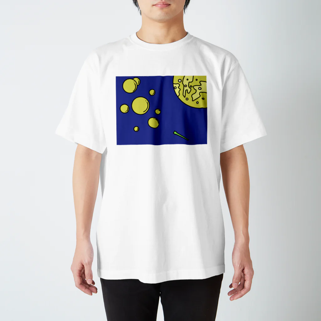 コナテオニの月夜に輝くしゃぼん玉 スタンダードTシャツ