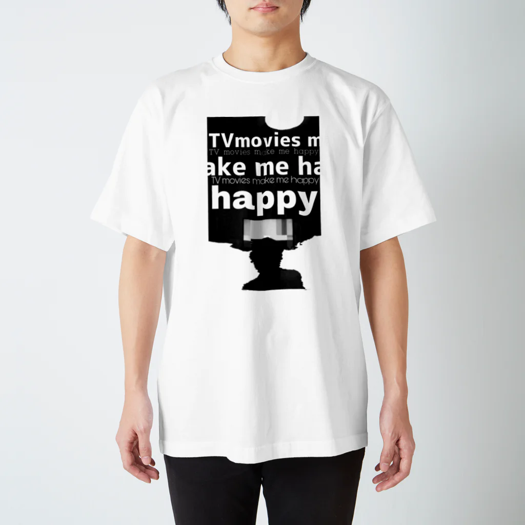 WECANNOTのTV movies make me happy スタンダードTシャツ