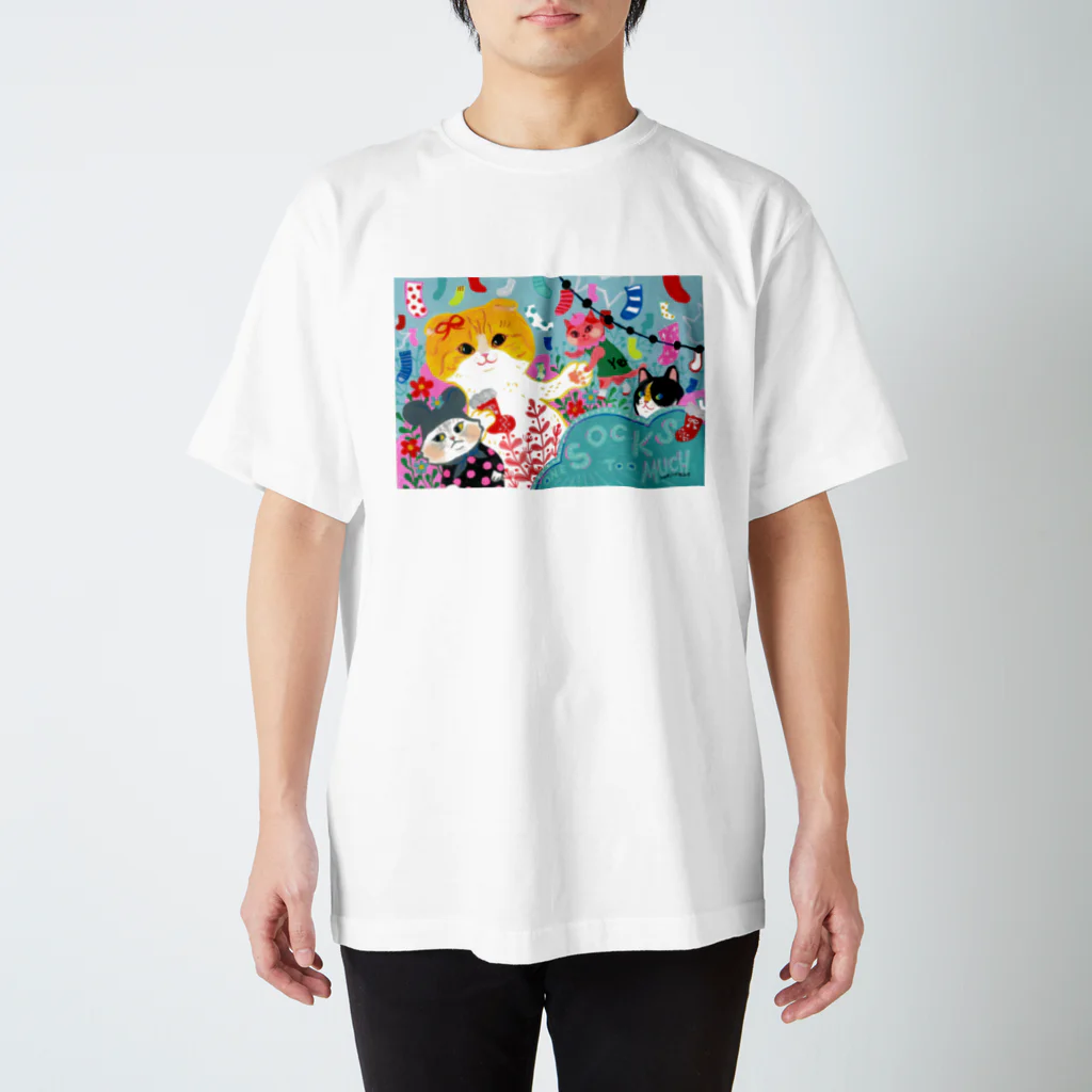 wokasinaiwoの靴下が多すぎて スタンダードTシャツ