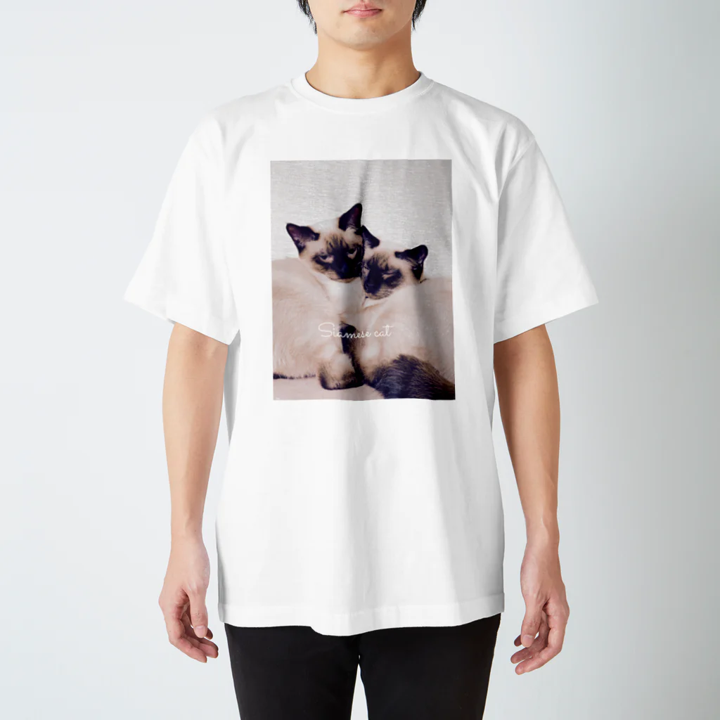 Siamese cat シャムのSiamese cat シャム猫 Regular Fit T-Shirt