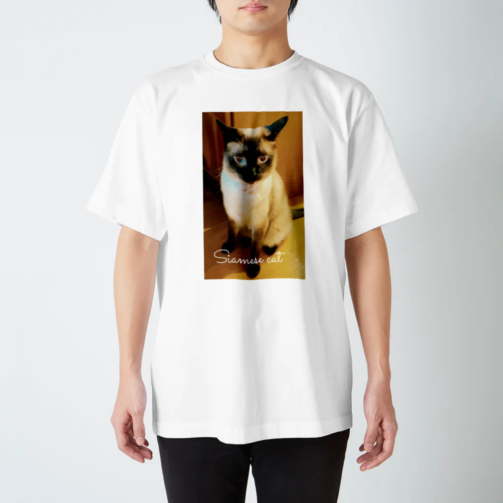 Siamese cat シャムのSiamese cat シャム猫 Regular Fit T-Shirt