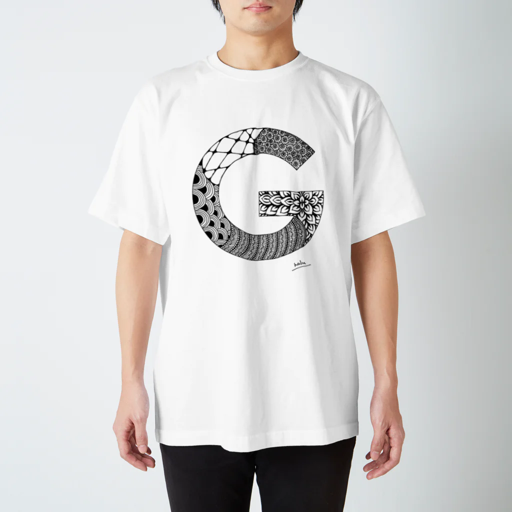 Graphic Design +αのゴシックのG スタンダードTシャツ