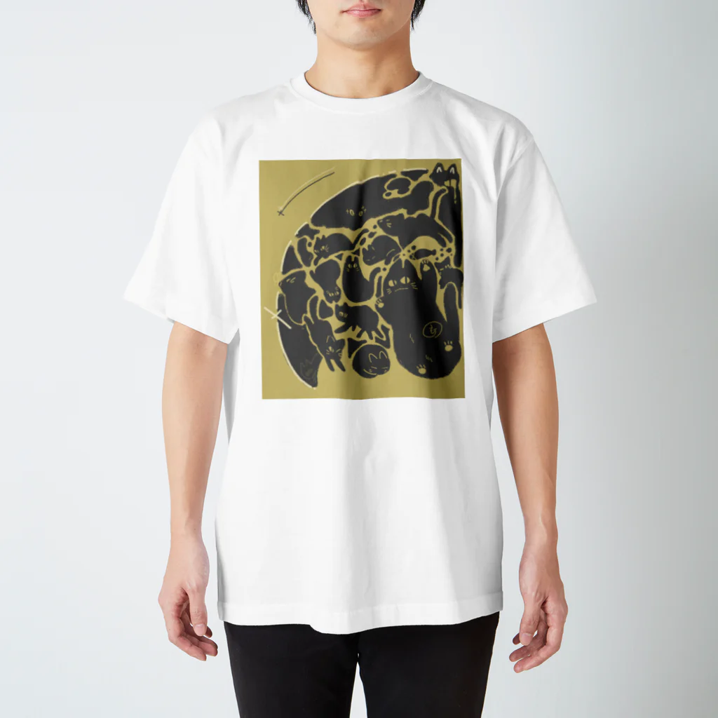 こころおもちやさんのねこアース Regular Fit T-Shirt