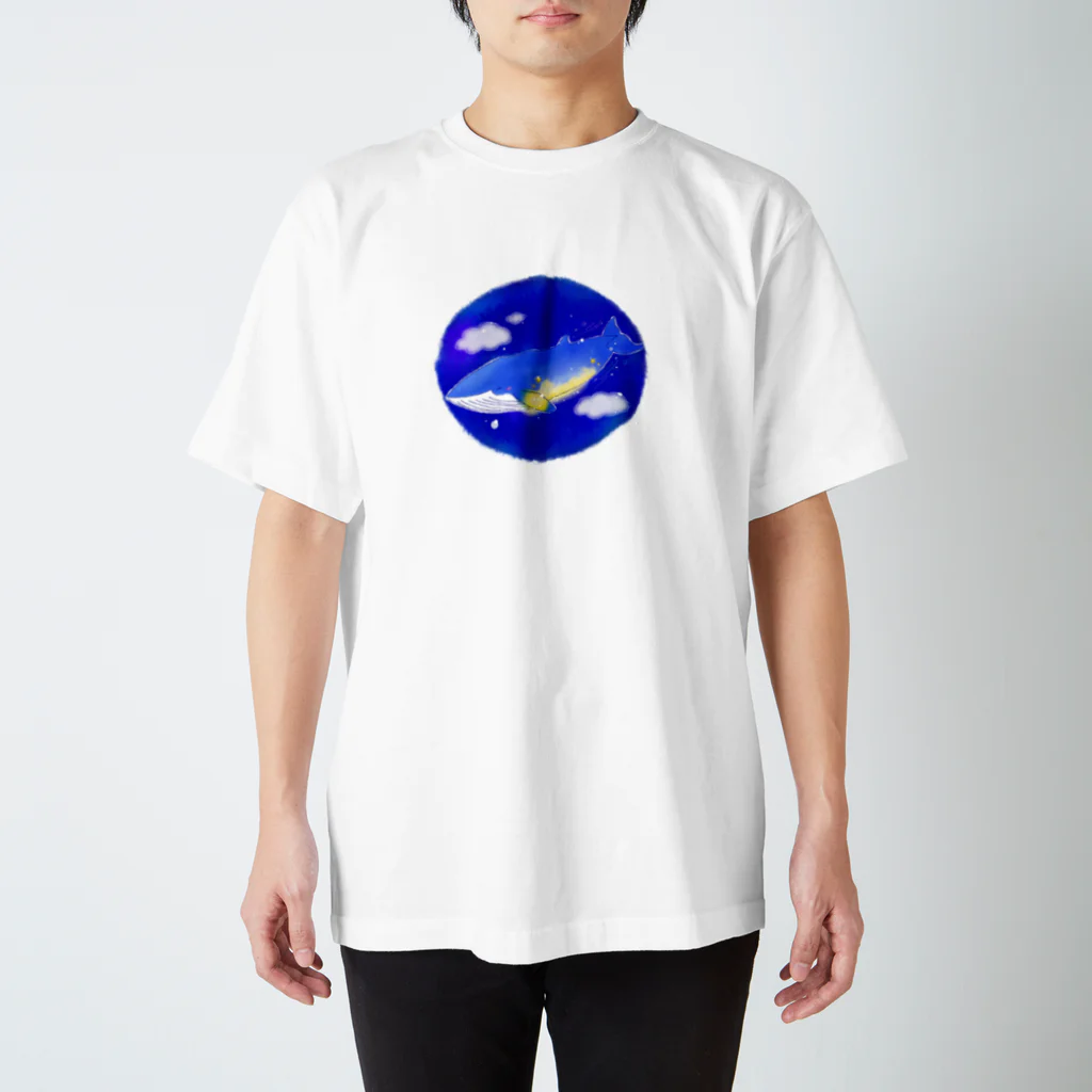 ミクモラのほほん日和の星ミンククジラ スタンダードTシャツ