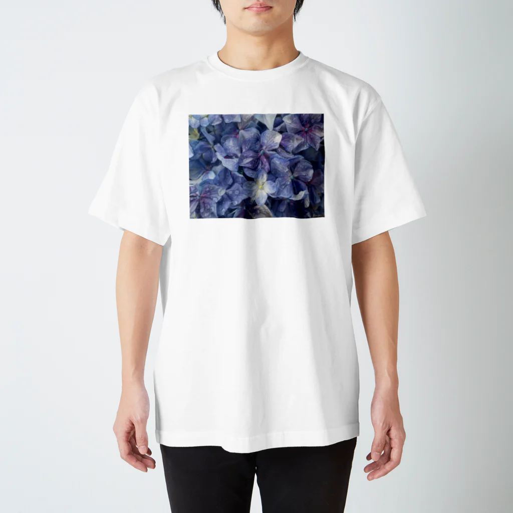 倉持リネンの物販の紫陽花 スタンダードTシャツ