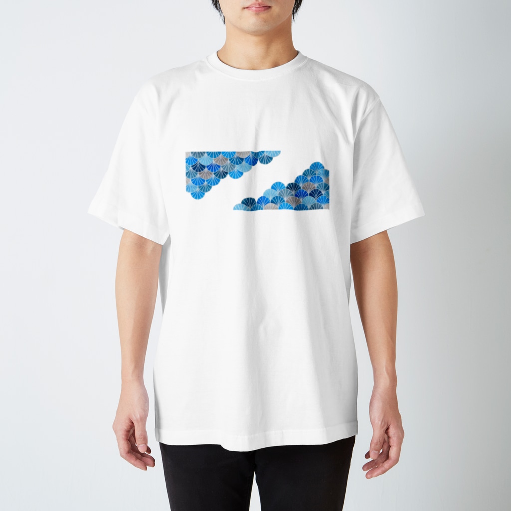 me-laboのMIYABI-青 Regular Fit T-Shirt