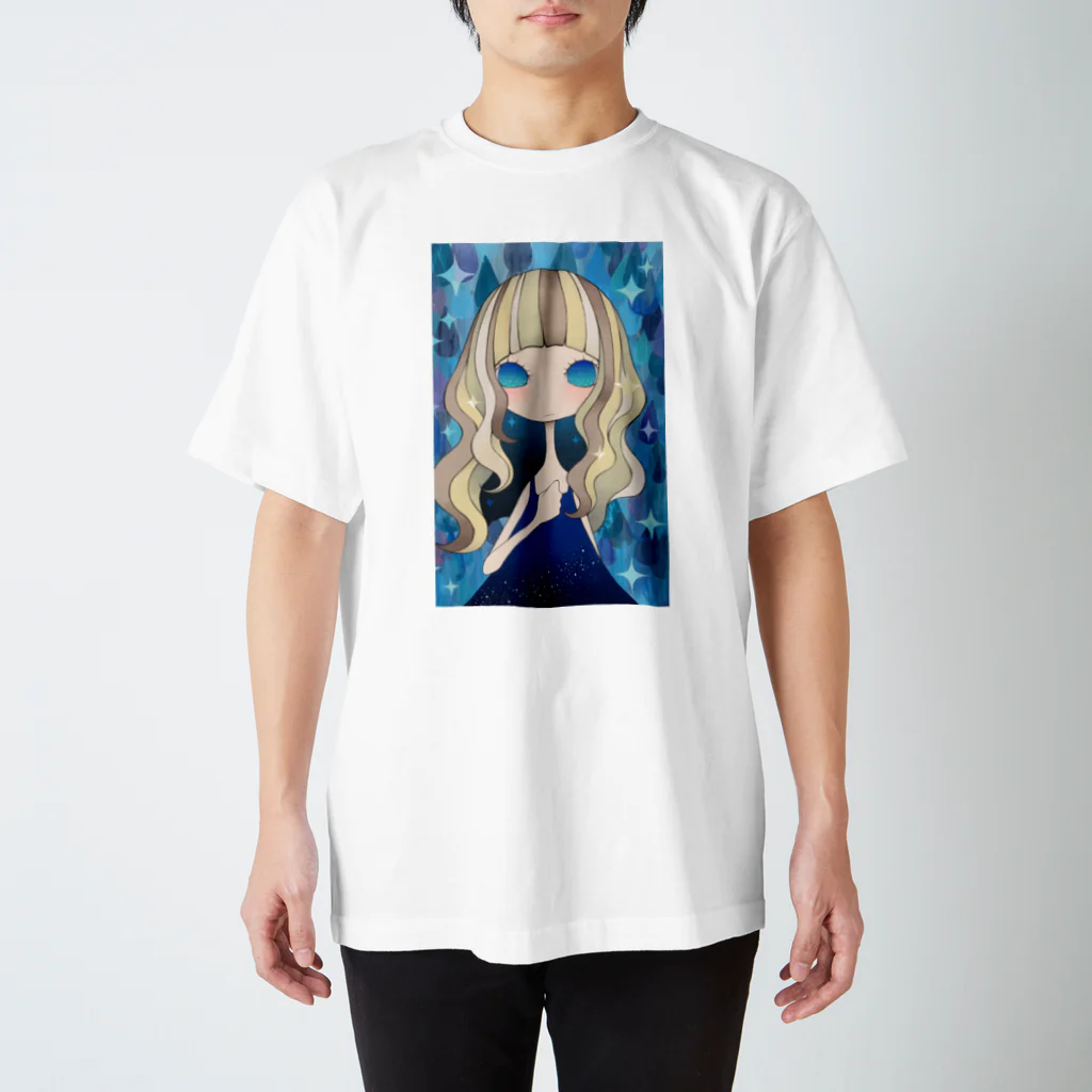 絵の具と女の子のきらきら スタンダードTシャツ