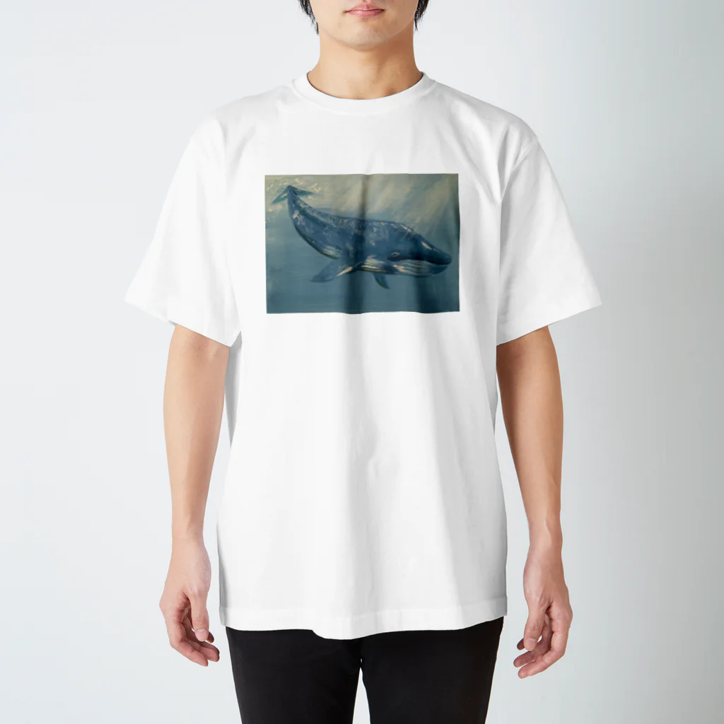 Le petit bonheurの絵画シリーズ（クジラ） スタンダードTシャツ