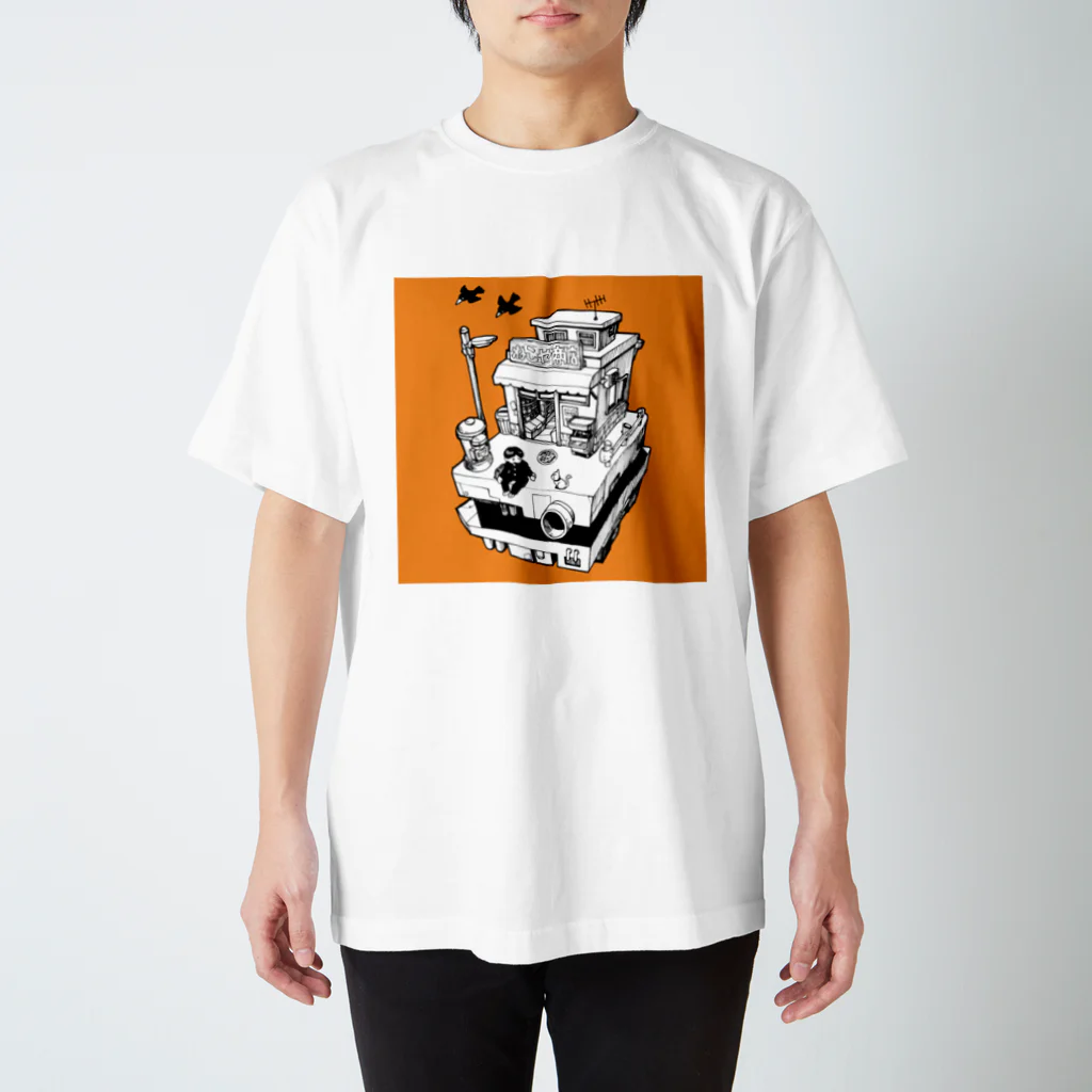 ふとん最高の夕焼ねこや商店 スタンダードTシャツ