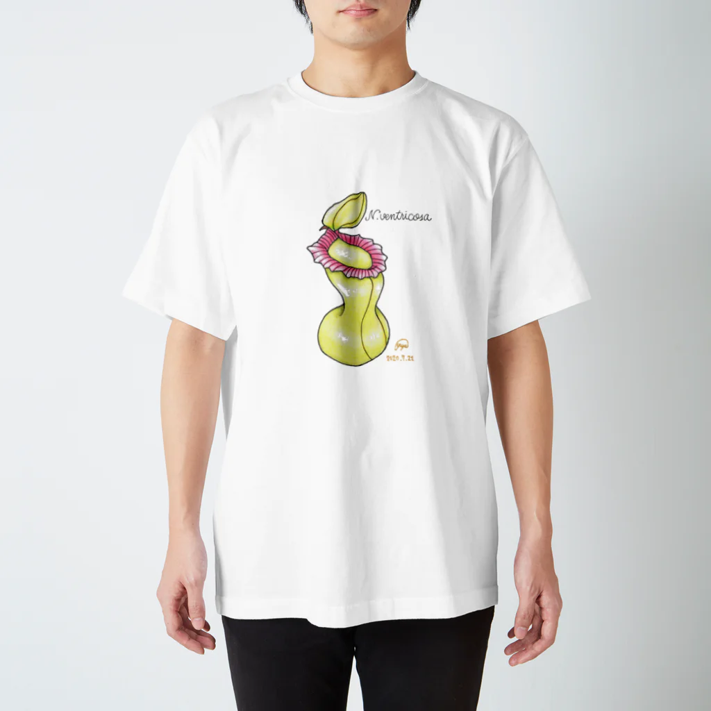 hiros_ppの食虫植物　Nepenthesシリーズ　N.ventricosa 在来系 Regular Fit T-Shirt