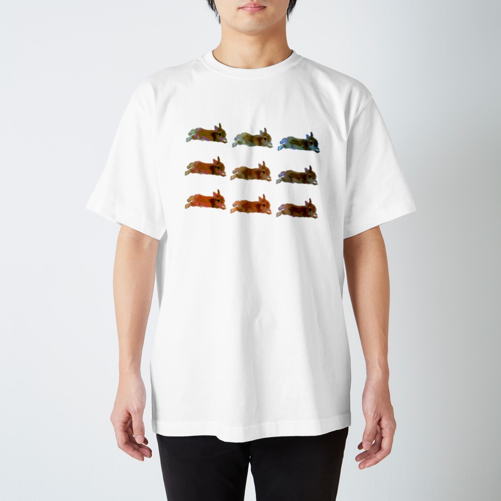 『卯のえほん』   〜えほんカフェ「うさぎの絵本」のオンラインショップ〜のpsychedelic♢﻿RABBIT Regular Fit T-Shirt
