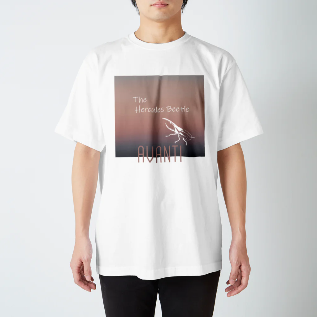 AVANTIの夕焼けグラデとヘラクレス Regular Fit T-Shirt