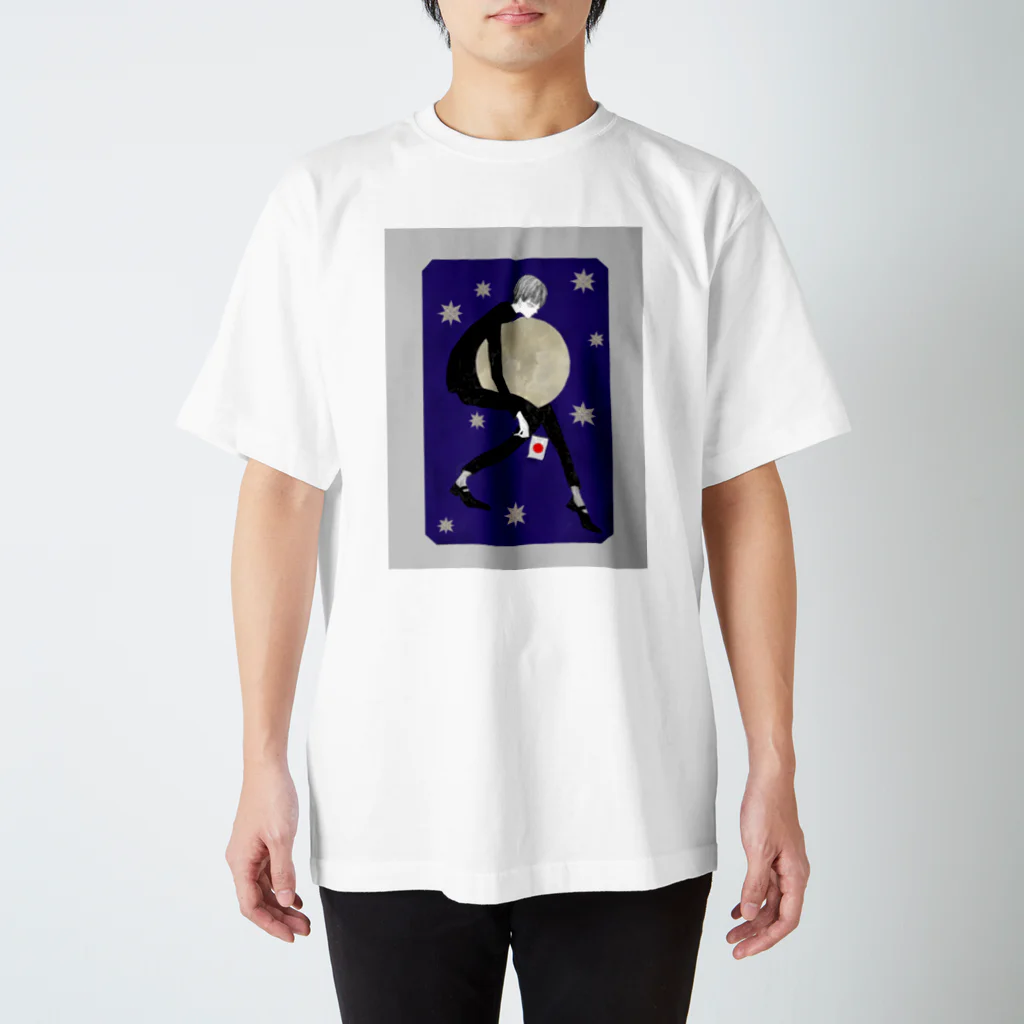 nonchaの月と スタンダードTシャツ