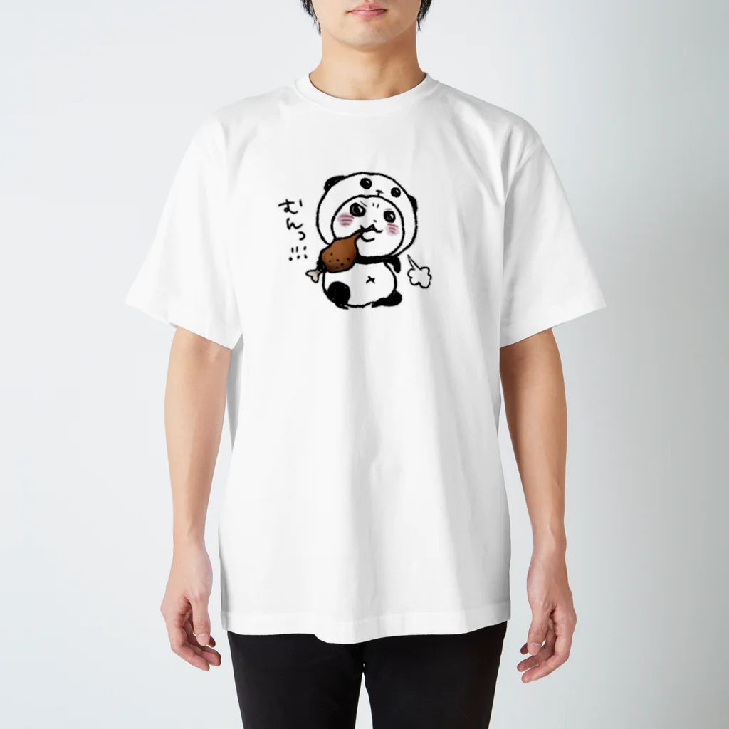 スパイシー千鶴のパンダinぱんだ(むんっ！！) スタンダードTシャツ