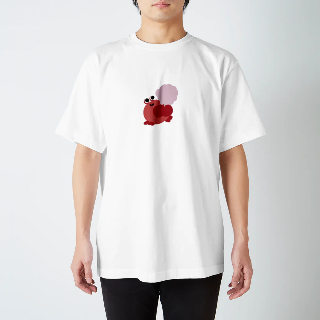 wakai_manamiのわたあめを持つカニ〈大きめ〉 Regular Fit T-Shirt