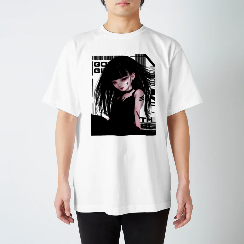 青柳カヲルのGothGirl スタンダードTシャツ