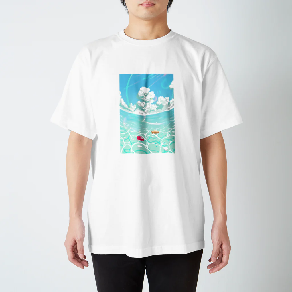 ひとりぼっちのかみさま。の海に帰った寿司ブラザーズ スタンダードTシャツ